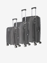 Travelite Set de trei valize de călătorie Travelite Elvaa 4w S,M,L Negru