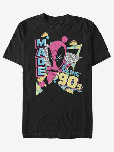 ZOOT.Fan Tricou negru unisex ZOOT.Fan Marvel Nineties Created