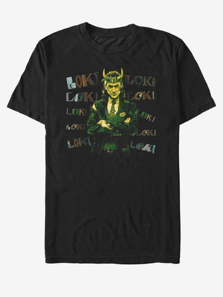 ZOOT.Fan Tricou unisex negru ZOOT.Fan Marvel Loki Chaotic