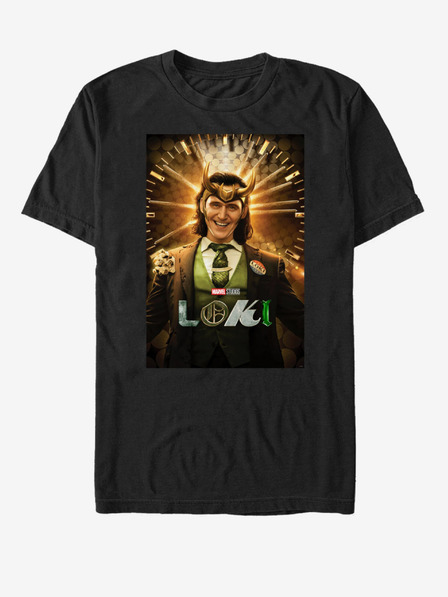 ZOOT.Fan Tricou unisex negru ZOOT.Fan Marvel Loki Smile Poster