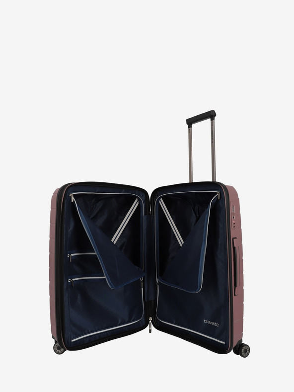 Travelite Set de trei valize de călătorie Travelite Air Base S,M,L roz