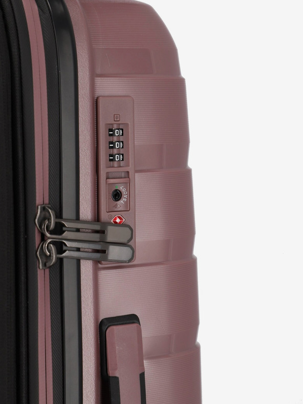 Travelite Set de trei valize de călătorie Travelite Air Base S,M,L roz