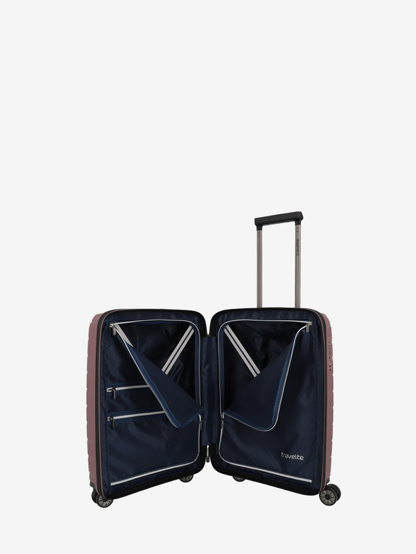 Travelite Set de trei valize de călătorie Travelite Air Base S,M,L roz