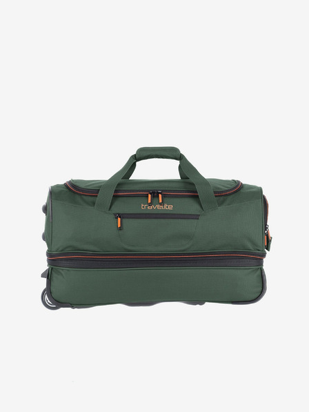 Travelite Geantă Travelite Basics Wheeled Duffle Bag S verde închis