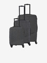 Travelite Set de trei geamantane de călătorie Travelite Bali gri închis S,M,L