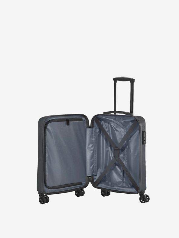 Travelite Set de trei geamantane de călătorie Travelite Bali gri închis S,M,L