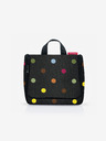Reisenthel Geantă de toaletă de călătorie pentru femei Reisenthel, neagră, cu buline Polka Dot