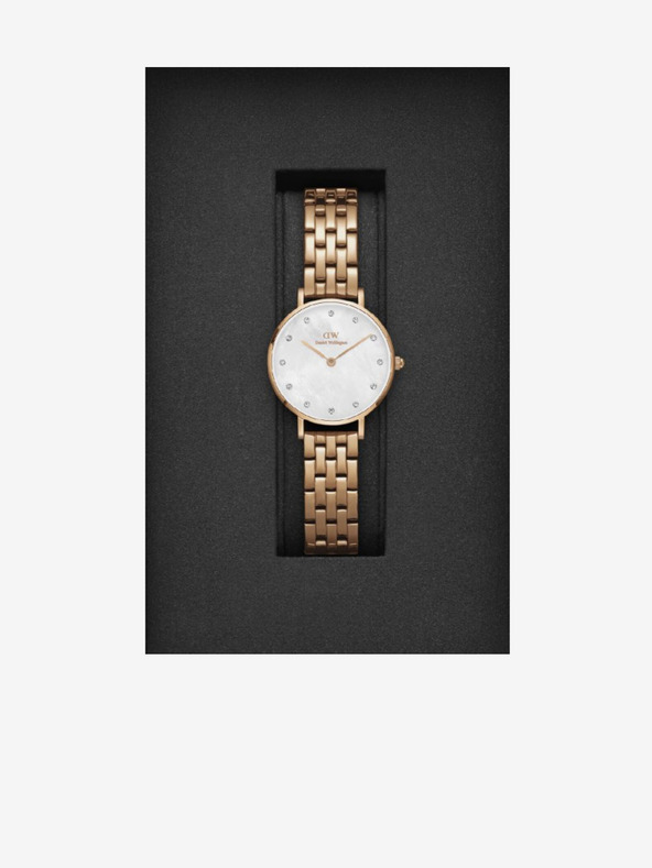 Daniel Wellington Ceas de damă Daniel Wellington PETITE LUMINE din aur roz