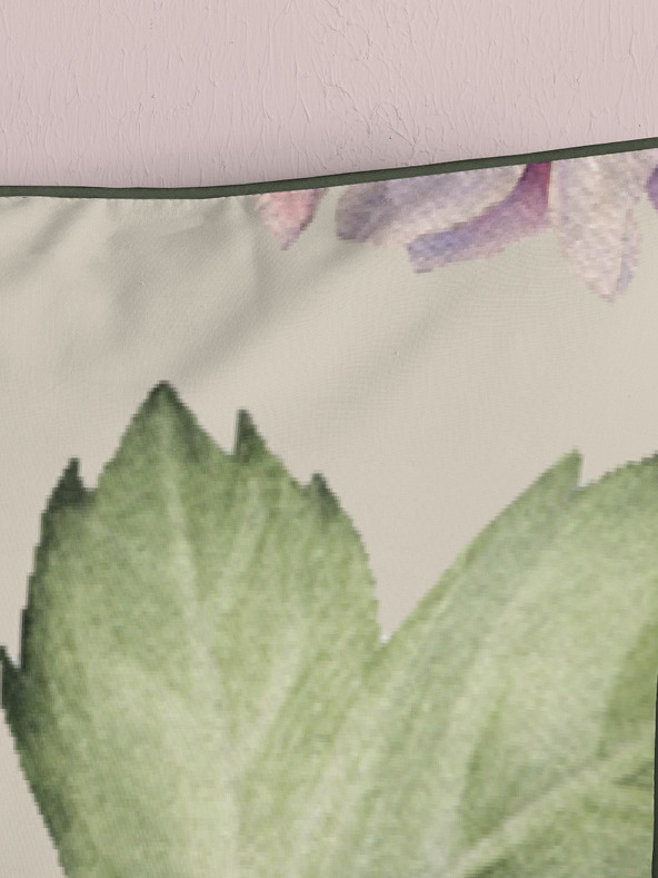 Descanso Lenjerie de pat reversibilă Descanso Fiori cu model bej 140 x 200 cm