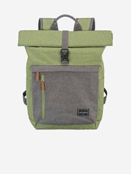 Travelite Rucsac Travelite Basics Roll-up gri și verde (35 l)