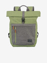 Travelite Rucsac Travelite Basics Roll-up gri și verde (35 l)