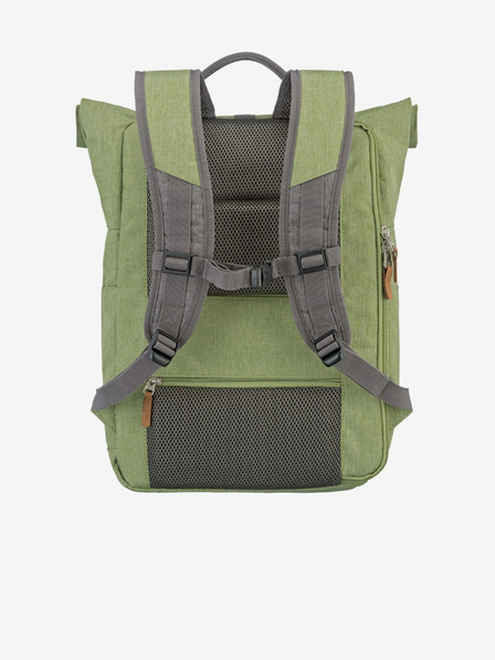 Travelite Rucsac Travelite Basics Roll-up gri și verde (35 l)