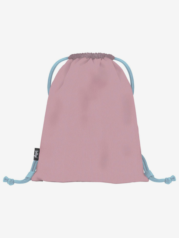 BAAGL  Geantă școlară gri cu buzunar panda Baagl