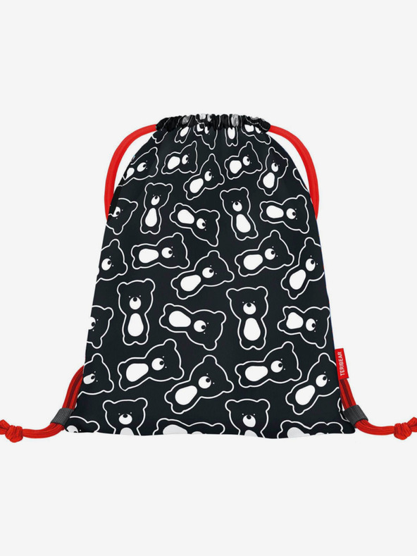 BAAGL  Geantă școlară neagră teribear negru Baagl