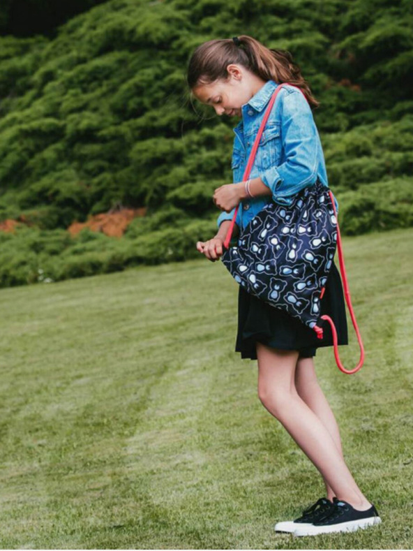 BAAGL  Geantă școlară neagră teribear negru Baagl