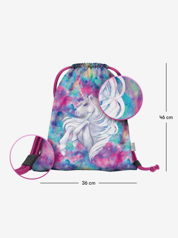 BAAGL  Geantă violet Baagl Unicorn