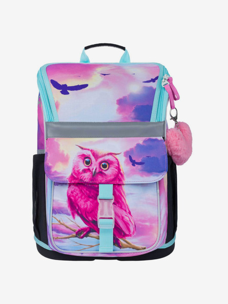 BAAGL  Ghiozdan școlar roz Zippy Baagl Owl