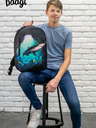 BAAGL  Rucsac negru Baagl eARTh - Shark de Lukero