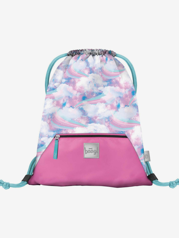 BAAGL  Geantă albastră cu buzunar Baagl Nebe