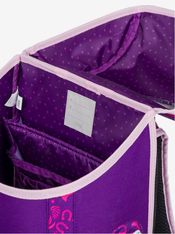 BAAGL  Set școlar violet Ergo - rucsac, penar și geantă Baagl Horse