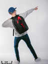 BAAGL  Rucsac negru Baagl eARTh Batman Red