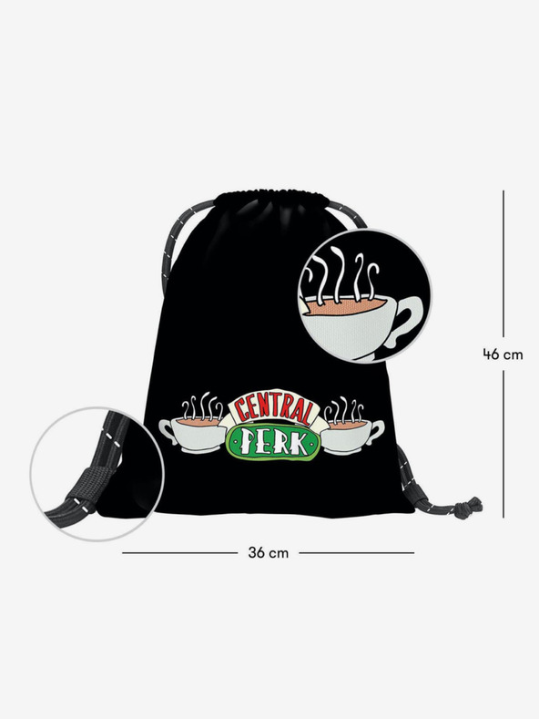 BAAGL  Geantă neagră Baagl Friends Central Perk