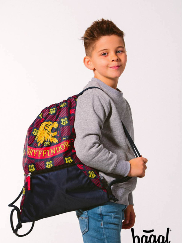 BAAGL  Set școlar roșu și albastru - servietă, penar, geantă Baagl Zippy Harry Potter Gryffindor