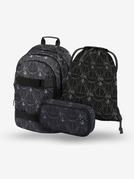 BAAGL  Set școlar negru - rucsac, servietă, geantă Baagl Skate Harry Potter Talismanele Morții