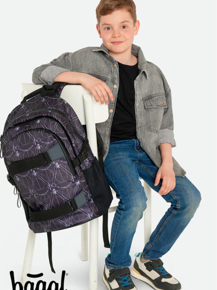 BAAGL  Set școlar negru - rucsac, servietă, geantă Baagl Skate Harry Potter Talismanele Morții