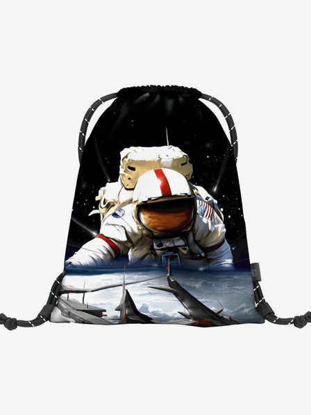 BAAGL  Geantă neagră Baagl eARTh - Cosmonaut de Caer8th