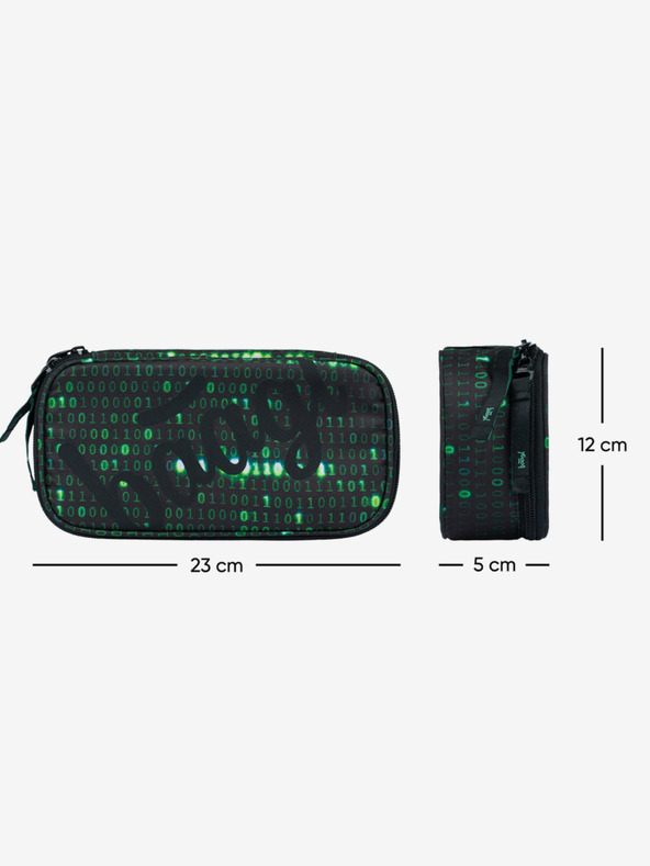 BAAGL  Cartuș școlar negru Baagl Numbers