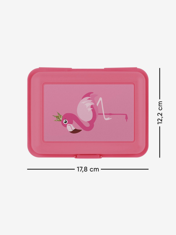 BAAGL  Pink Baagl Flamingo Lunch Box