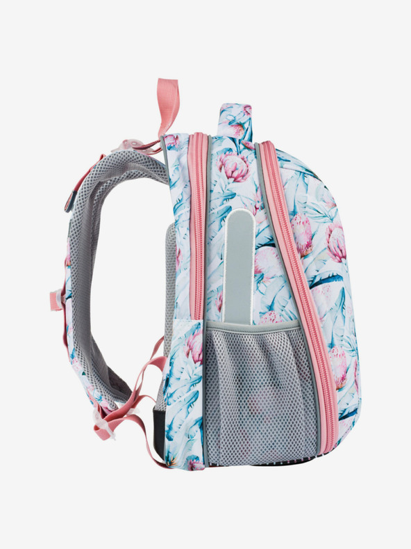 BAAGL  Geantă de școală albă Baagl Shelly Raccoon