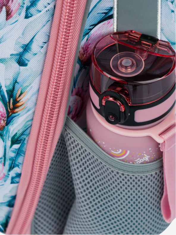 BAAGL  Geantă de școală albă Baagl Shelly Raccoon