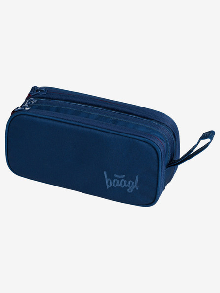 BAAGL  Valiză creion student albastru închis Baagl Big Navy