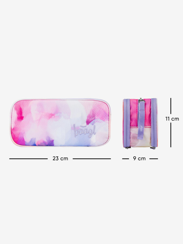 BAAGL  Pink student pencil case etue Baagl Painting