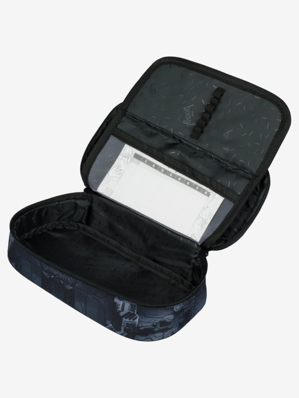 BAAGL  Servietă gri pentru creioane școlare Baagl Technic