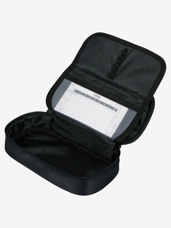 BAAGL  Geantă pentru creioane școlare neagră Baagl Skate Red