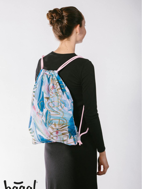 BAAGL  Geantă violet Baagl Skate Leafs