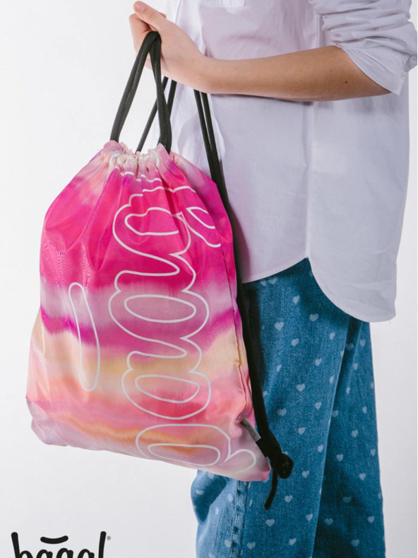 BAAGL  Geantă roz Baagl Skate Pink Stripes