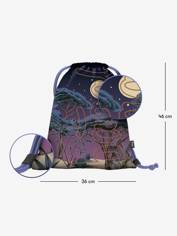 BAAGL  Geantă mov Baagl Skate Night