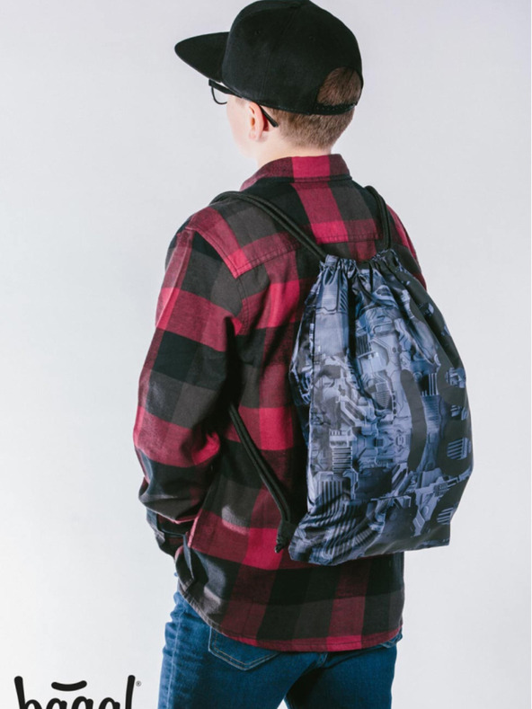 BAAGL  Geantă Baagl Technic gri