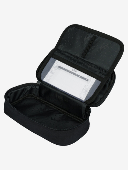 BAAGL  Servietă școlară neagră pentru creioane Baagl Metallic Bronze