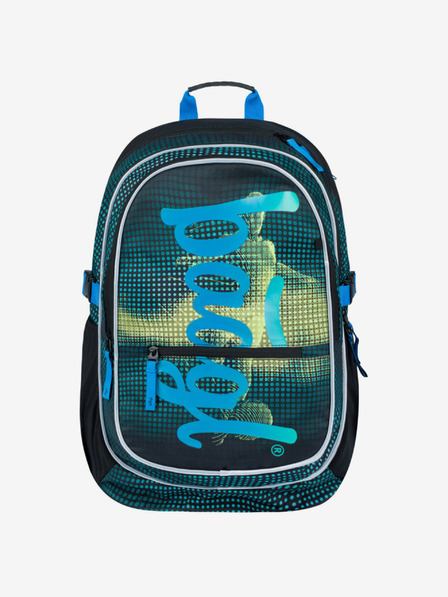 BAAGL  Rucsac școlar verde Baagl Core Football Player