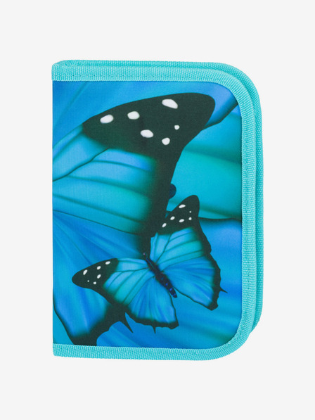BAAGL  Set școlar albastru Ergo - servietă, penar, geantă Baagl Butterfly