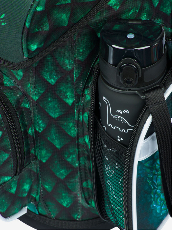 BAAGL  Set școlar verde Ergo - servietă, penar, geantă Baagl Dragon