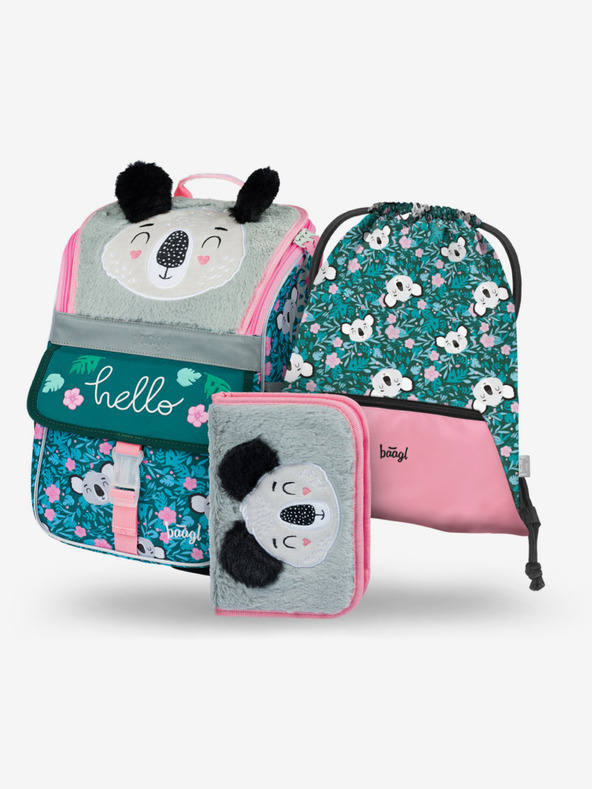 BAAGL  Set de scoala Green Zippy - servieta, trusa, geanta Baagl Baby Koala