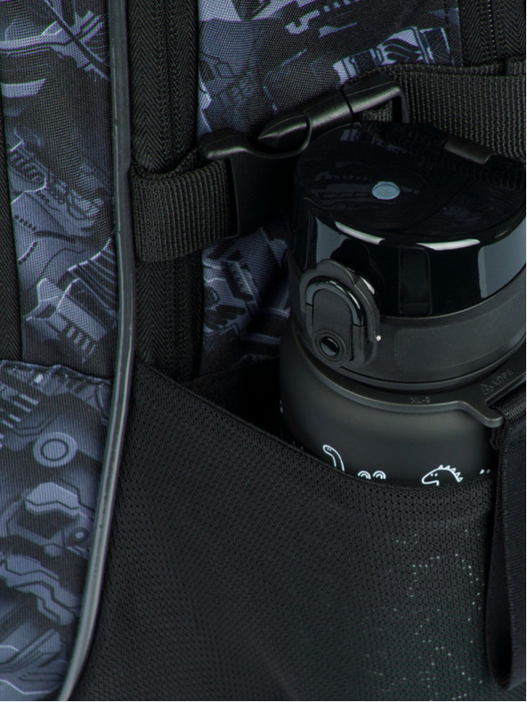 BAAGL  Set școlar gri - rucsac, penar, geantă Baagl Core Technic