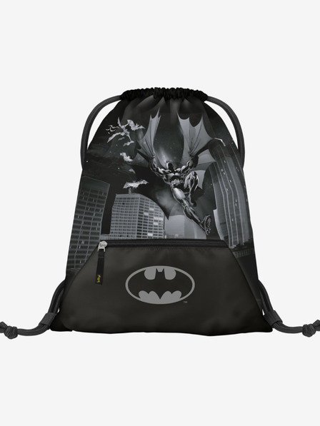 BAAGL  Geantă neagră cu buzunar Baagl Batman Dark City