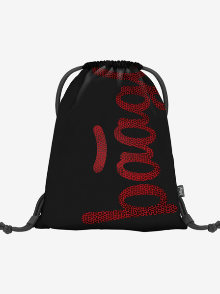 BAAGL  Geantă neagră Baagl Skate Red